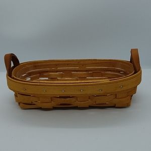 Vintage 1996 Longaberger 8" Small Oval Basket